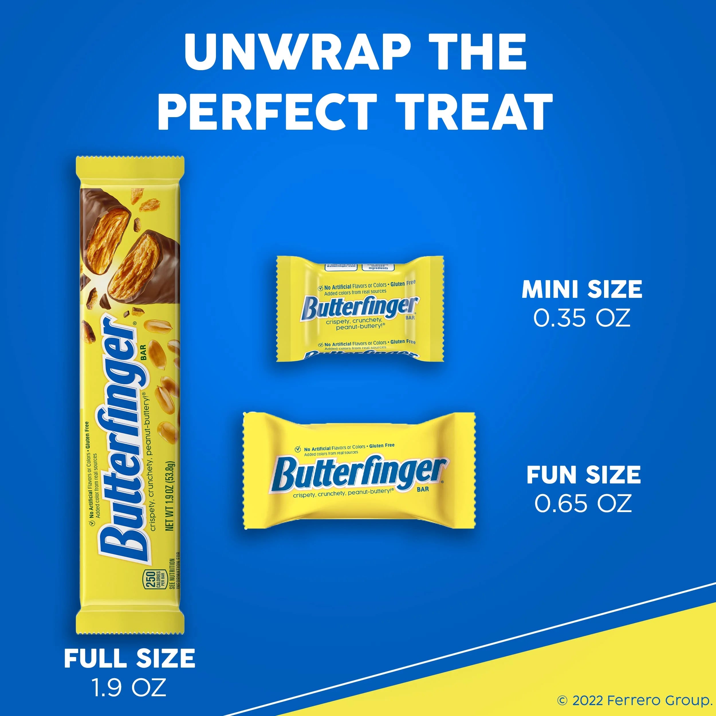 Chocolatey Peanut-Buttery Full Size Candy Bars, Individually Wrapped, 1.9 oz, 24 Count E9198
