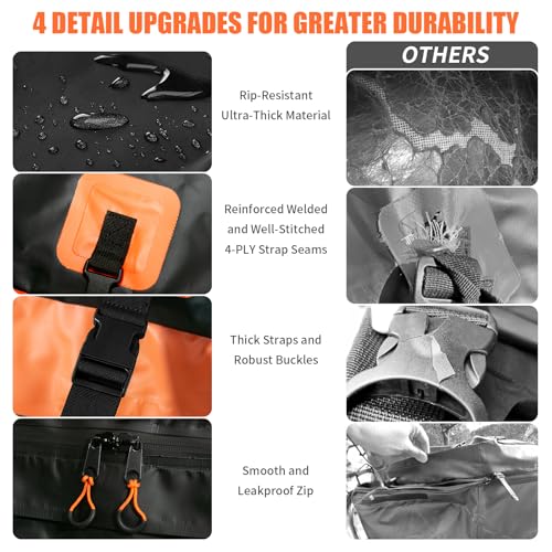 Car Rooftop Cargo Carrier Bag, Waterproof Heavy Duty 840D, with Anti-Slip Mat and Storage Bag P4777