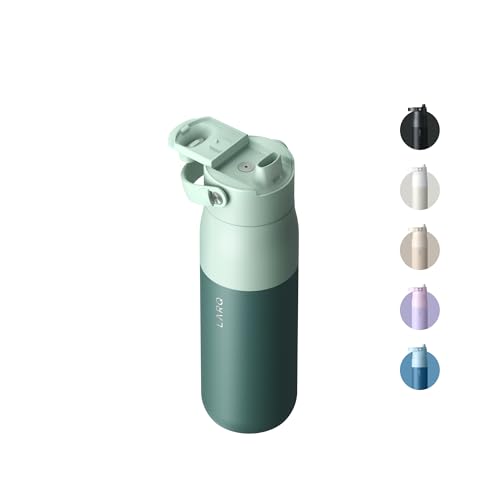 Insulated Stainless Steel Water Bottle 34oz with Silicone Handle L348874