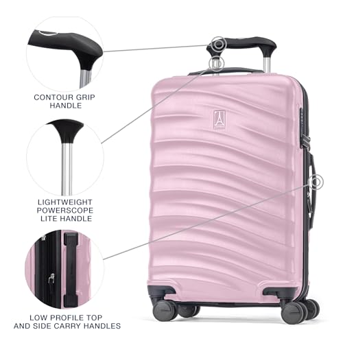 Hardside Expandable Carry-On Luggage with 8 Spinner Wheels and TSA Lock J560758