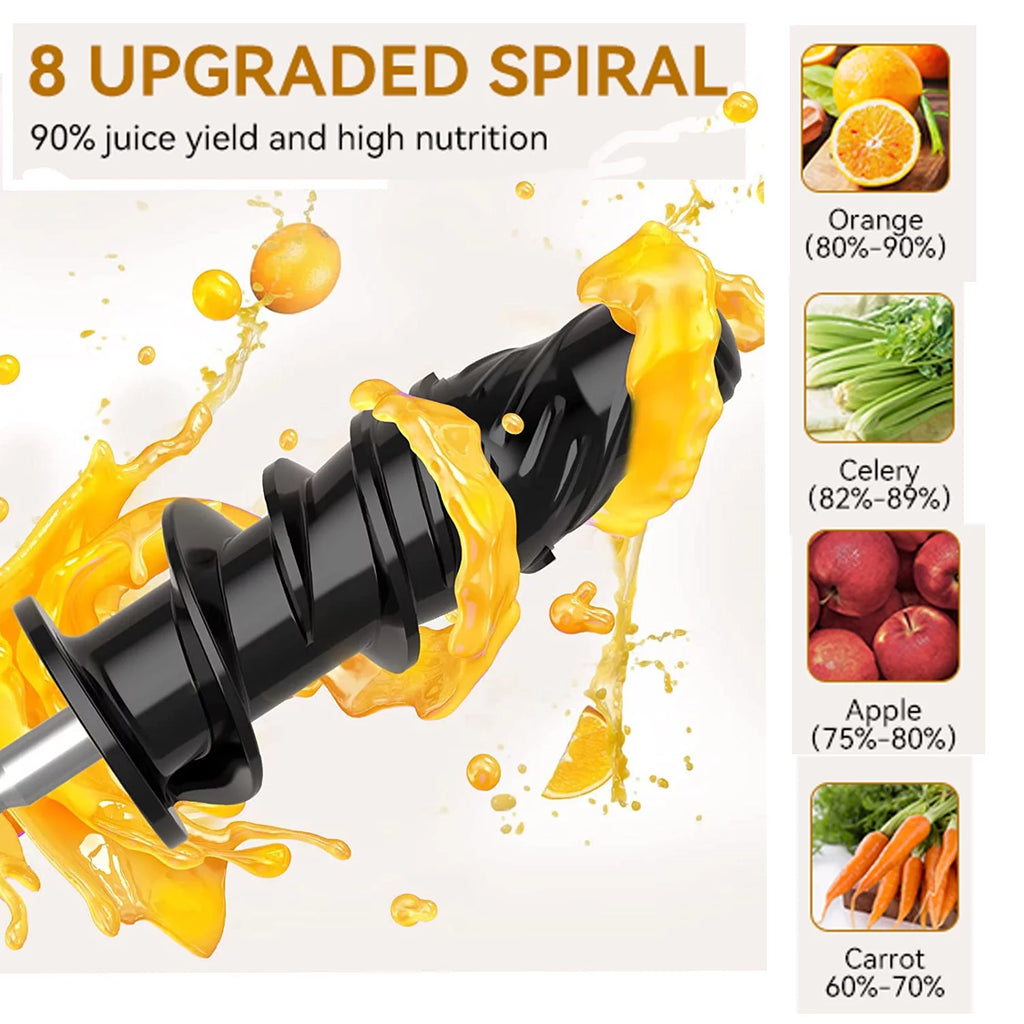 Cold Press Juicer for Fruits and Vegetables with Quiet Motor F4206
