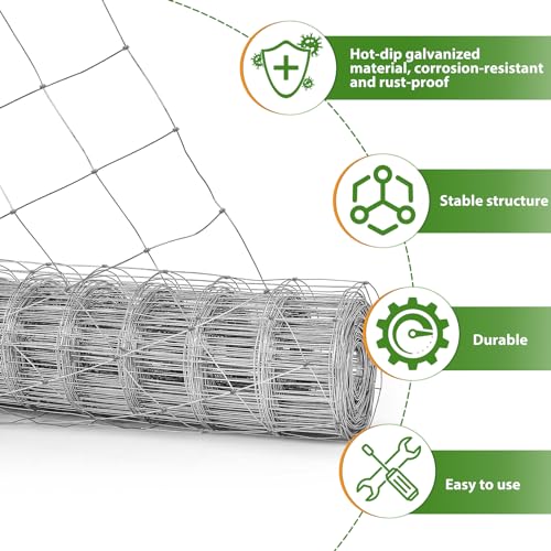 Farm Wire Fencing 4×164ft Galvanized Cattle Panel for Livestock T881949