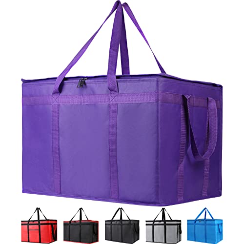 Insulated Food Delivery Bag Hot Cold Meal Carrier Cooler Tote K646948