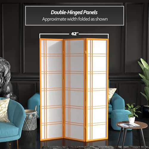 6 Panel Honey Room Divider X65165