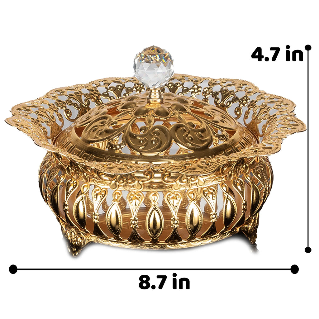 Sugar Serving Bowl with Lid and Crystal Top L7198