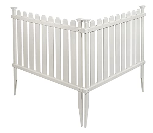 Puppy and Garden Fence Kit 2 Panels, White D693