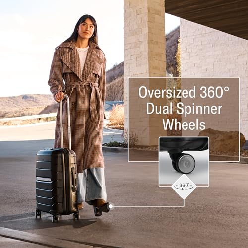 21-Inch Hardside Carry-On Luggage with Spinner Wheels W53970