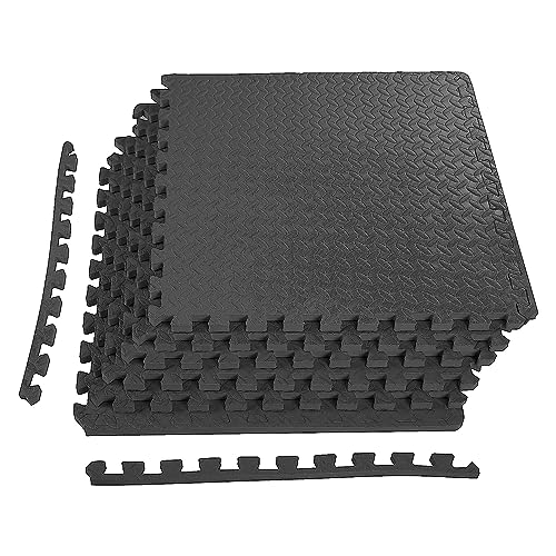 Puzzle Exercise Mat with EVA Foam Interlocking Tiles for MMA, Gymnastics and Home Gym N211438