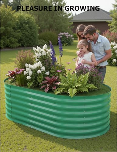 Galvanized Raised Garden Bed for Vegetables, Flowers, Outdoor D165