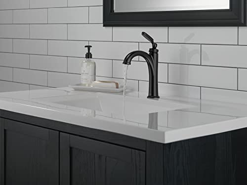Brushed Nickel Bathroom Faucet with Pop-Up Drain W8724