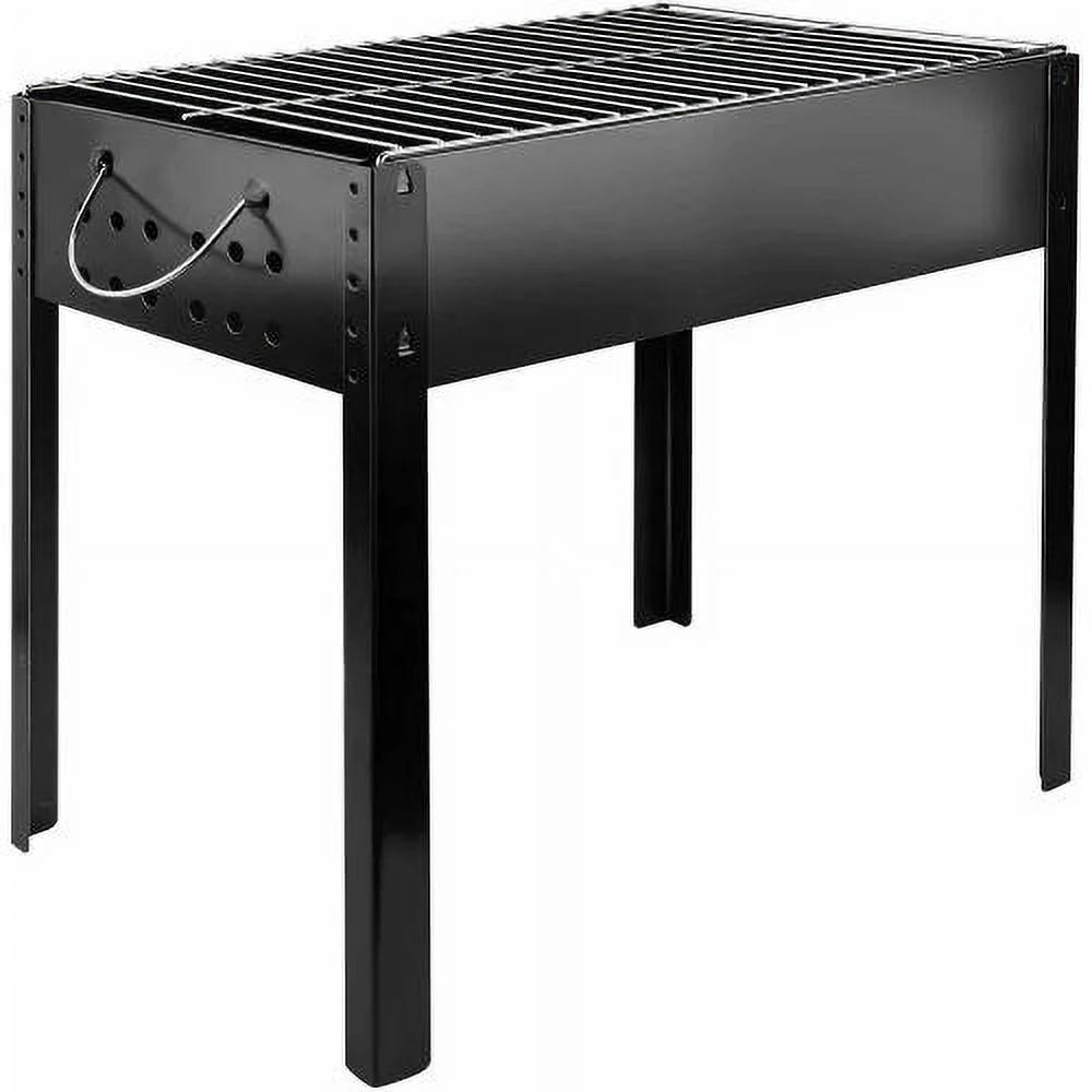 Charcoal Grill, 14" Portable BBQ Smoker with Wheels K672