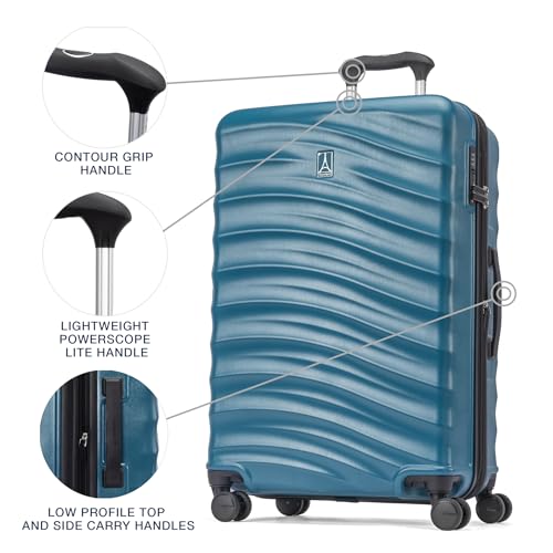 Hardside Expandable Carry-On Luggage with 8 Spinner Wheels and TSA Lock J560758