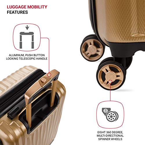 Expandable Hardside Carry-On Luggage with Spinner Wheels and TSA Lock F31623