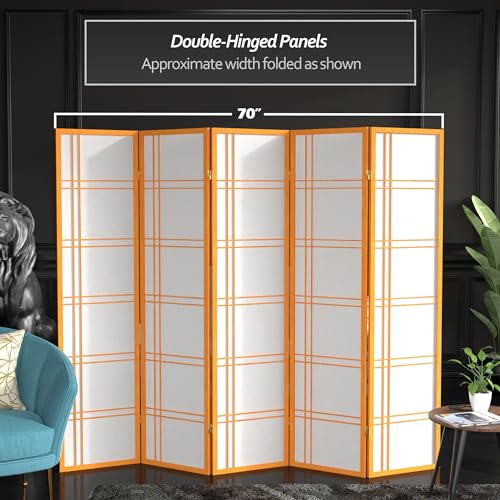 6 Panel Honey Room Divider X65165