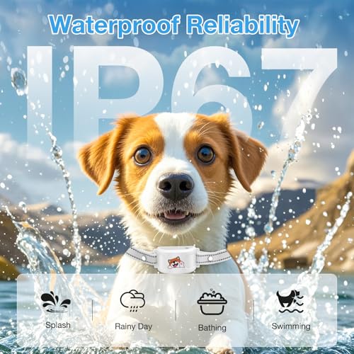 Wireless GPS Dog Fence & Training Collar, Waterproof Rechargeable, App Customizable T36438