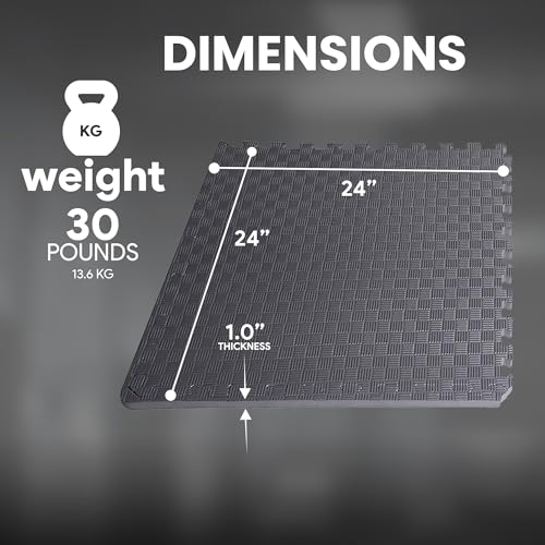 Puzzle Exercise Mat with EVA Foam Interlocking Tiles for MMA, Gymnastics and Home Gym N211438