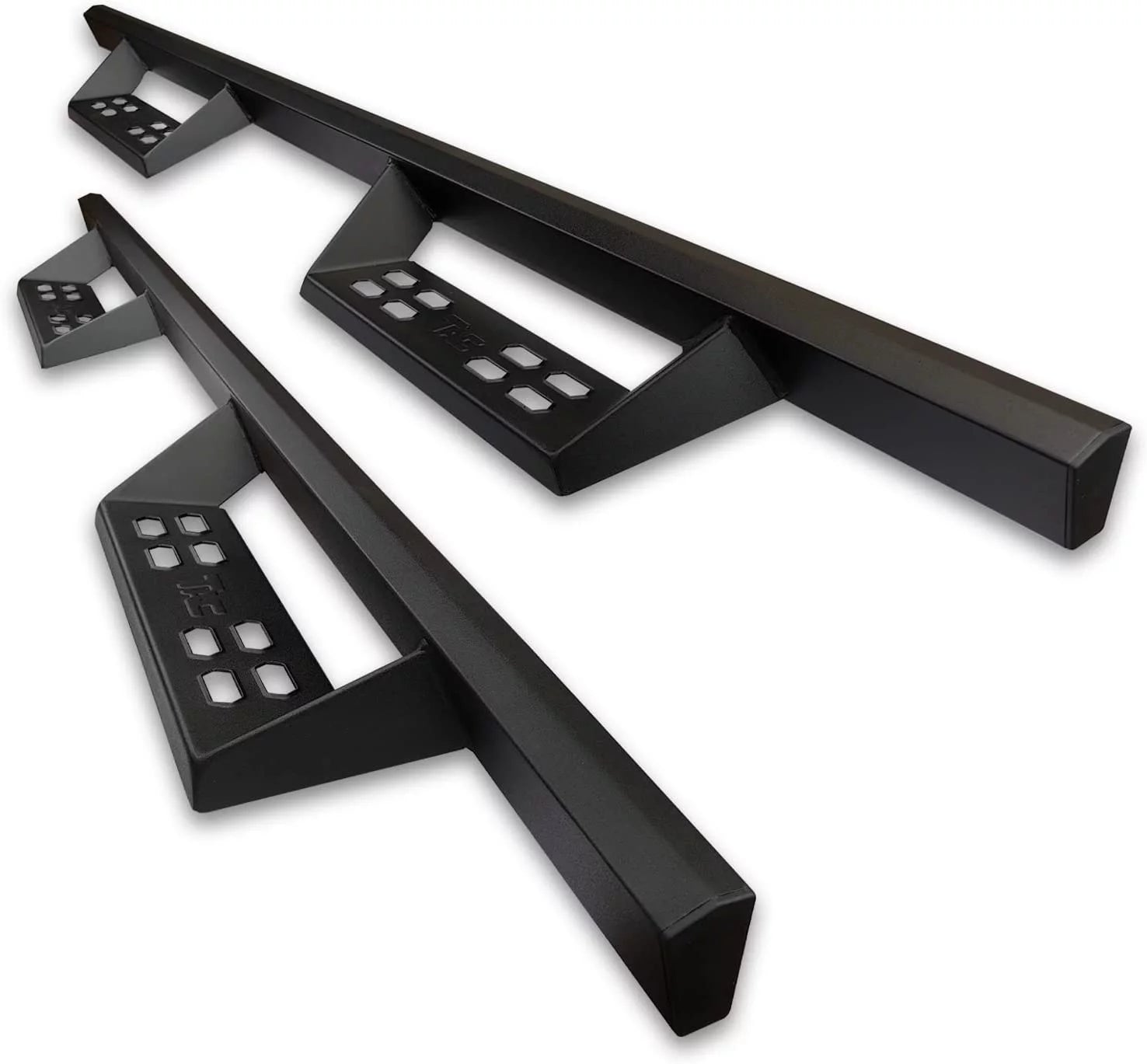 TAC Sniper Running Boards Compatible with 2019-2023 Ford Ranger SuperCrew Cab Truck Pickup 4" Drop Fine Texture Black Side Steps Nerf Bars Rock Slider Armor Off-Road Accessories (2pcs)