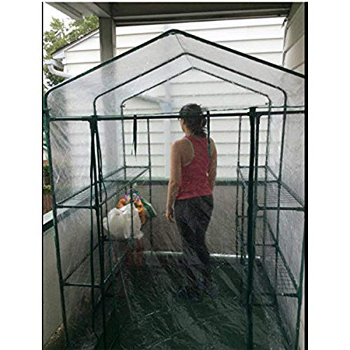 Mini Greenhouse with Locking Wheels and PVC Cover G5355