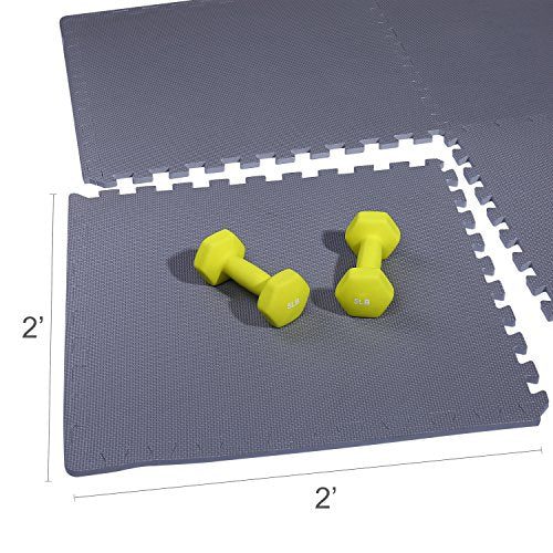 Puzzle Exercise Mat with EVA Foam Interlocking Tiles for MMA, Gymnastics and Home Gym N211438