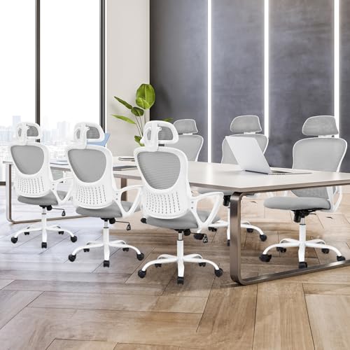 Ergonomic High-Back Mesh Office Chair with Wheels, Pink X2221