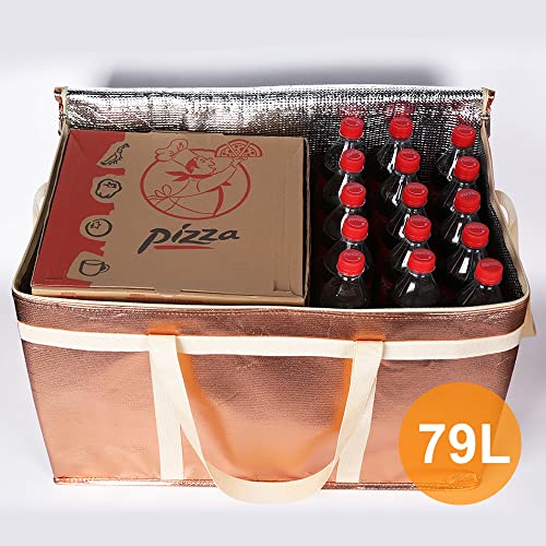 Insulated Food Delivery Bag Hot Cold Meal Carrier Cooler Tote K646948