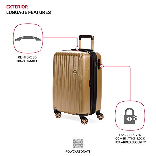 Expandable Hardside Carry-On Luggage with Spinner Wheels and TSA Lock F31623