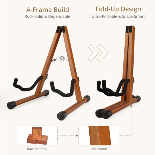 Foldable Hardwood Guitar Stand N691996