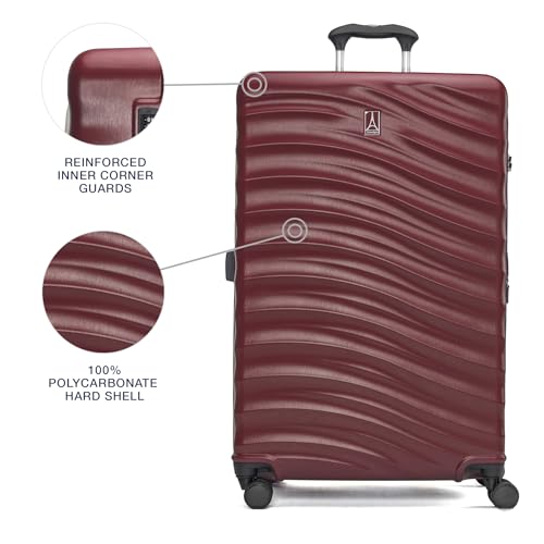 Hardside Expandable Carry-On Luggage with 8 Spinner Wheels and TSA Lock J560758
