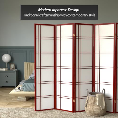 6 Panel Honey Room Divider X65165