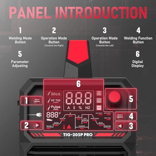 200A AC/DC TIG Welder with Pulse, Dual Voltage Inverter N89704