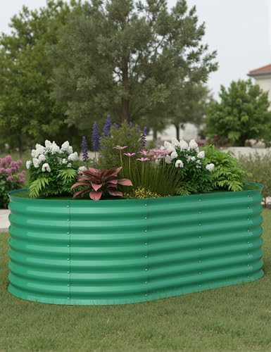 Galvanized Raised Garden Bed for Vegetables, Flowers, Outdoor D165