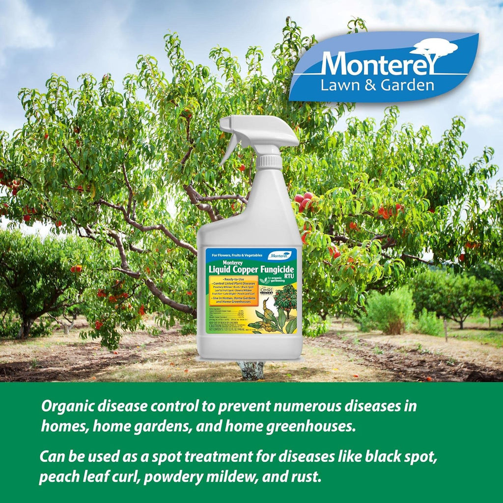 Liquid Copper Fungicide RTU for Flowers, Fruits & Vegetables - 32 oz G469