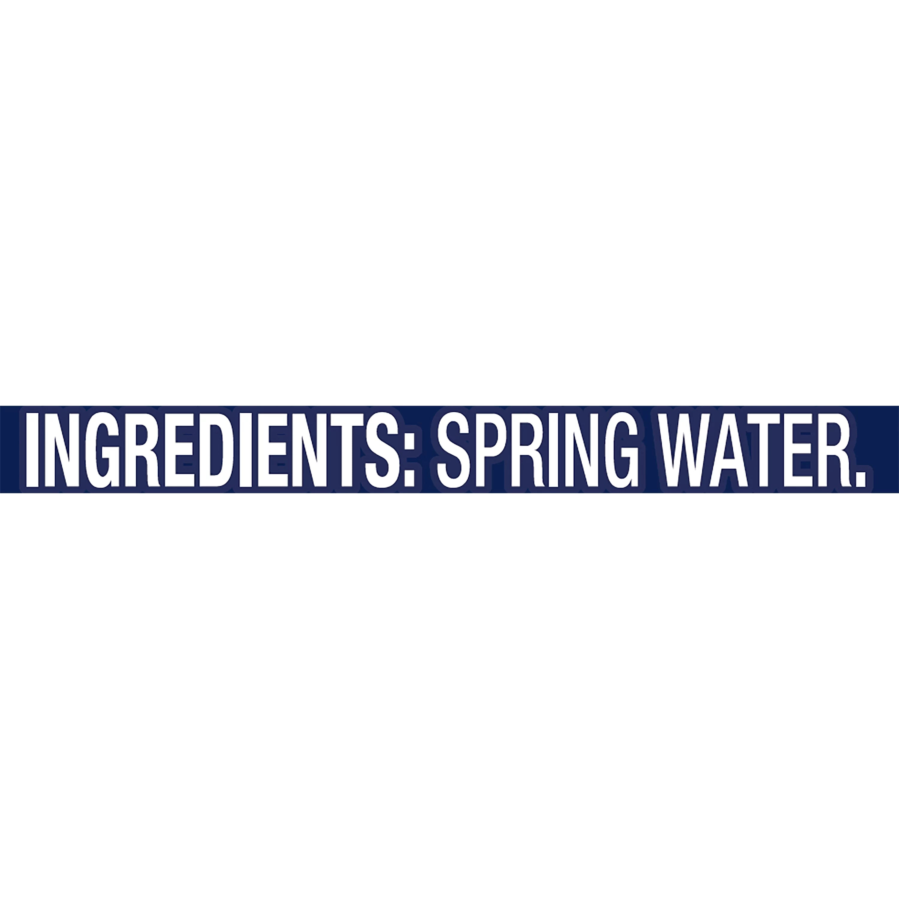 Natural Spring Water, 8 oz Mini Plastic Bottles, 48 Pack C719107