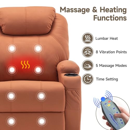 Rocking Recliner Chair with Massage and Heat E368