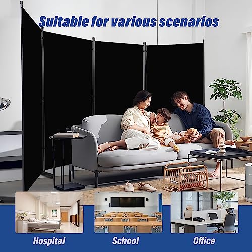 Room Divider 6ft 3 Panel Portable Fabric Partition Screen H7762