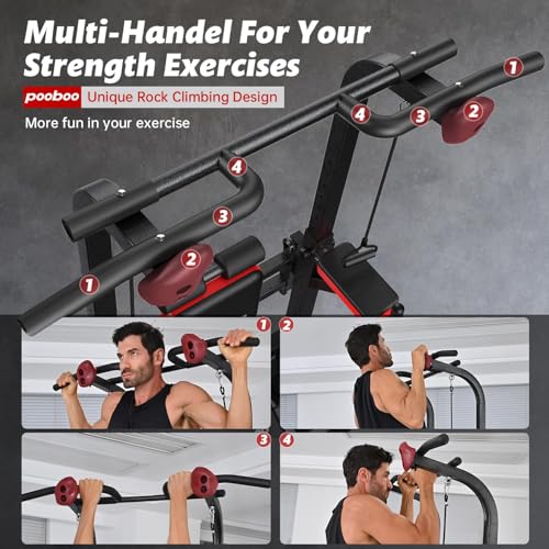 Power Tower Dip Station Pull Up Bar with Supine Board X697