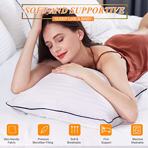Cooling King Size Bed Pillows Set of 2 for Sleeping X891749