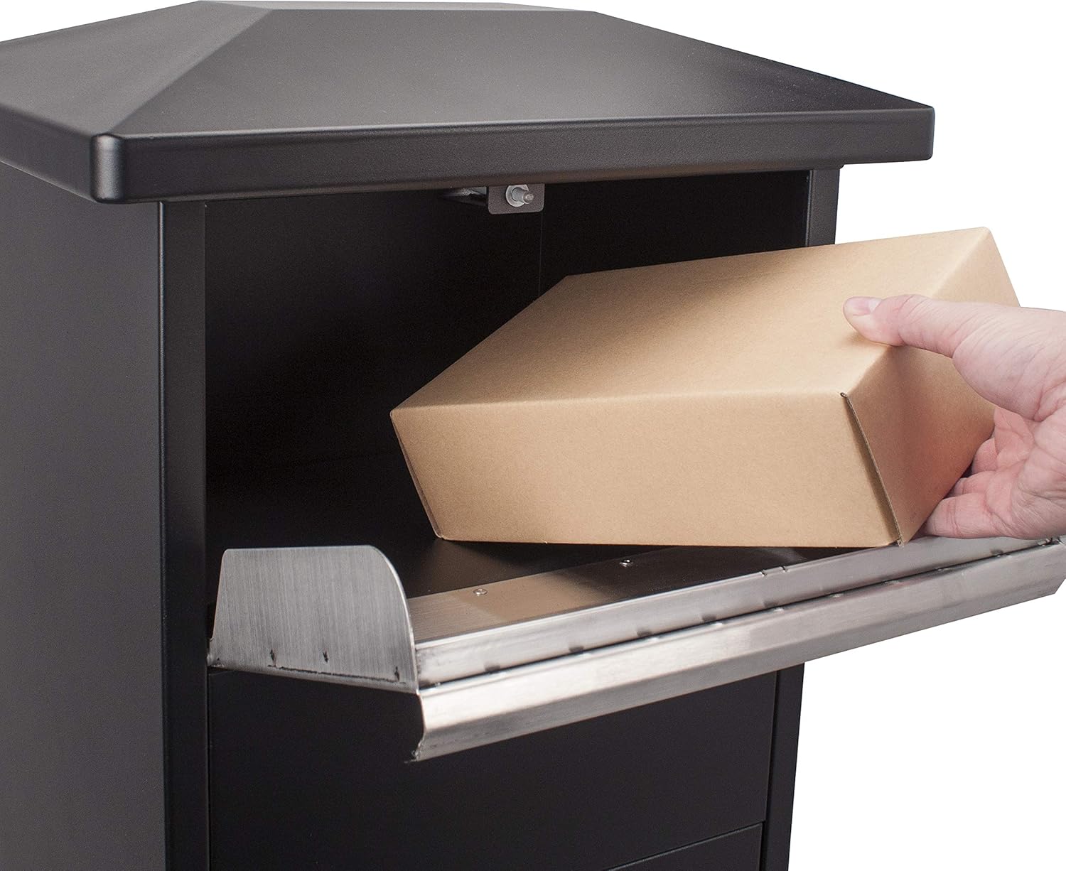 Steel Parcel Drop Box with Tamper-Resistant Slot & Key Lock E22551