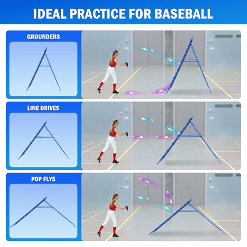 Volleyball Baseball Softball Rebounder Net for Outdoor Indoor Training L56619