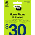 Straight Talk $30 Home Phone Unlimited International 30-Day Plan e-PIN Top Up (Email Delivery)