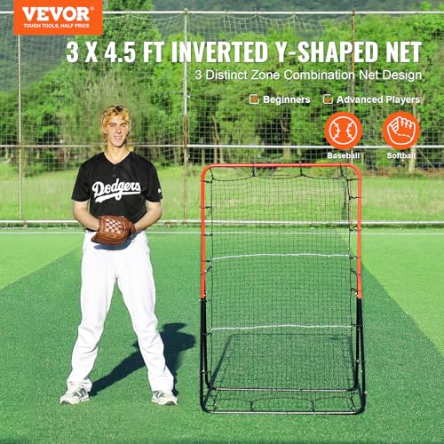 Baseball and Softball Rebounder Net with Pitching Target K192266