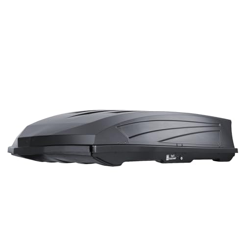 Rooftop Cargo Carrier, 22 Cubic Feet, Hard Shell Roof Box, Dual-Sided Opening, Black H367601