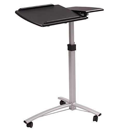 Adjustable Tilt Overbed Table with Wheels for Hospital and Home Use F8559
