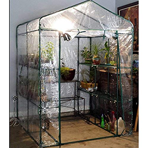 Mini Greenhouse with Locking Wheels and PVC Cover G5355