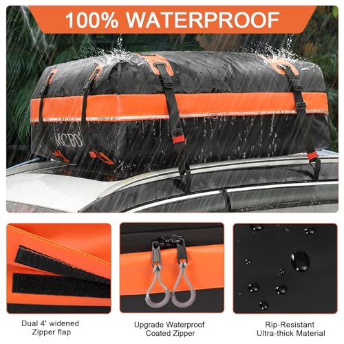 Soft-Shell Waterproof Rooftop Cargo Carrier for SUV, 21 Cubic Feet S158395