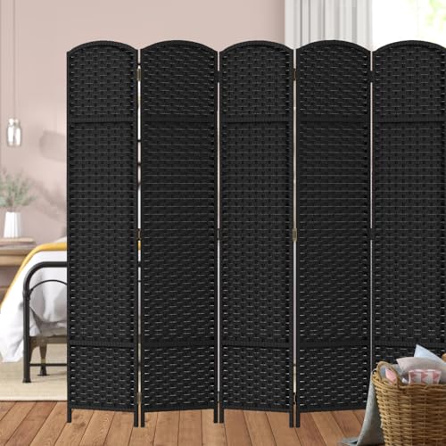 4 Panel Room Divider Screen 5.6 Ft Tall Folding Privacy Partition N658