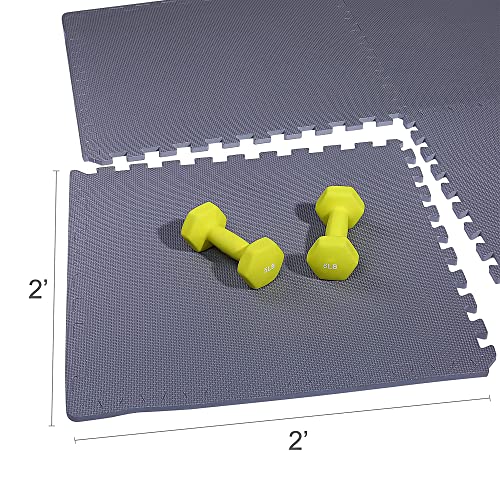 Puzzle Exercise Mat with EVA Foam Interlocking Tiles for MMA, Gymnastics and Home Gym N211438