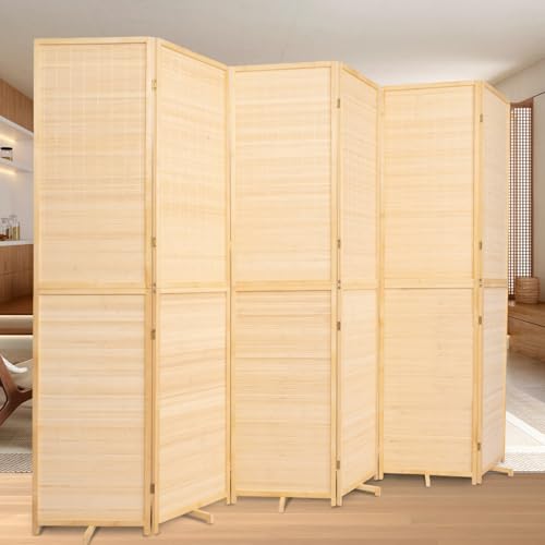 Bamboo Room Divider Folding Privacy Screen 4 Panel Freestanding F401