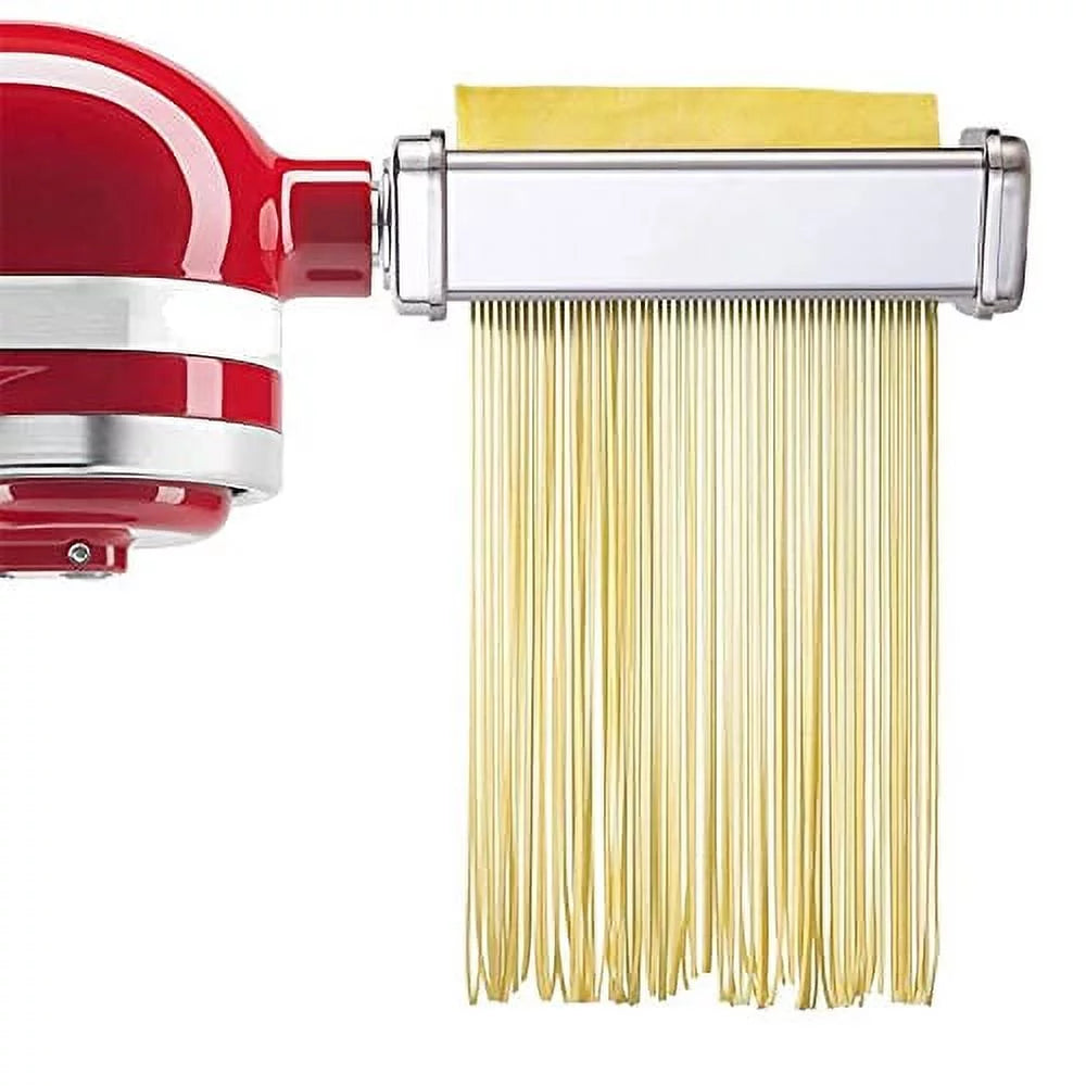 Pasta Attachment for Stand Mixer, 3 Piece Stainless Steel Roller and Cutter Set I823