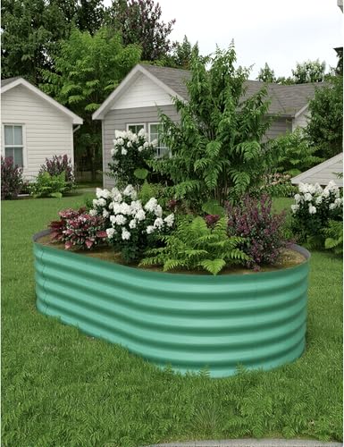 Galvanized Raised Garden Bed for Vegetables, Flowers, Outdoor D165